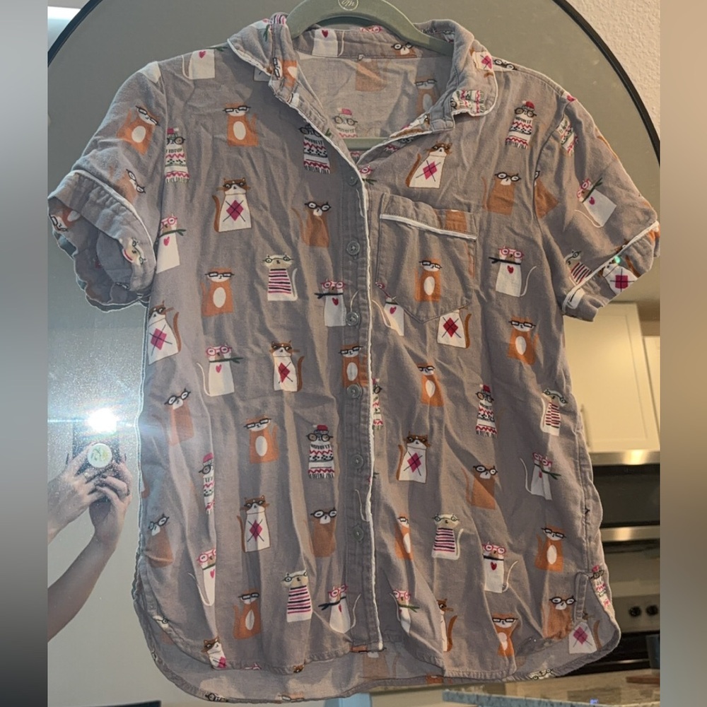 LOFT Cat PJ Top